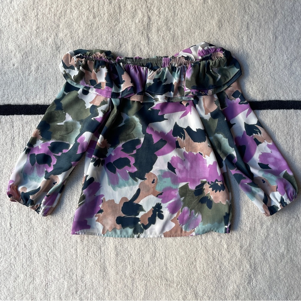 J.CREW OFF THE SHOULDER BLOUSE